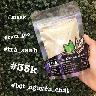 Bột cám gạo trà xanh VspaHandmade