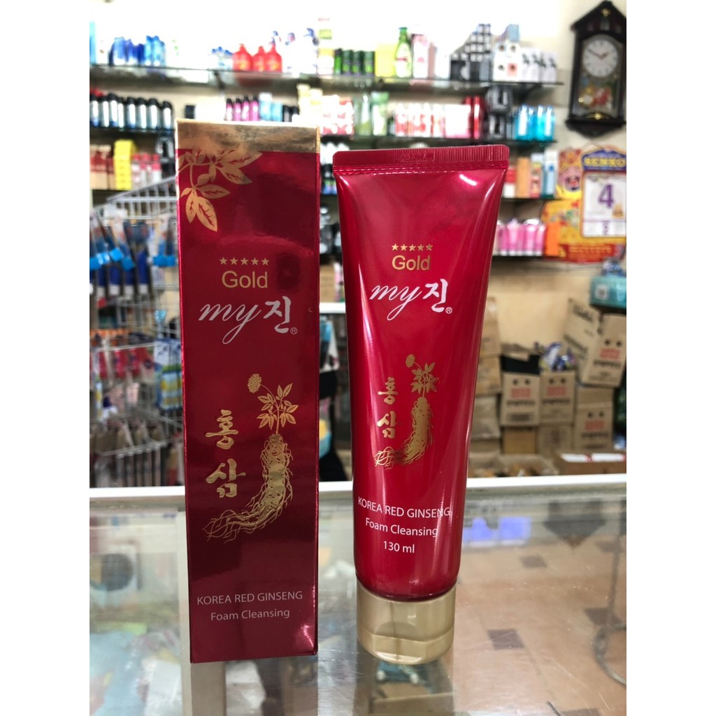 Sữa rửa mặt ngăn ngừa nám Hồng sâm MY GOLD 130ml