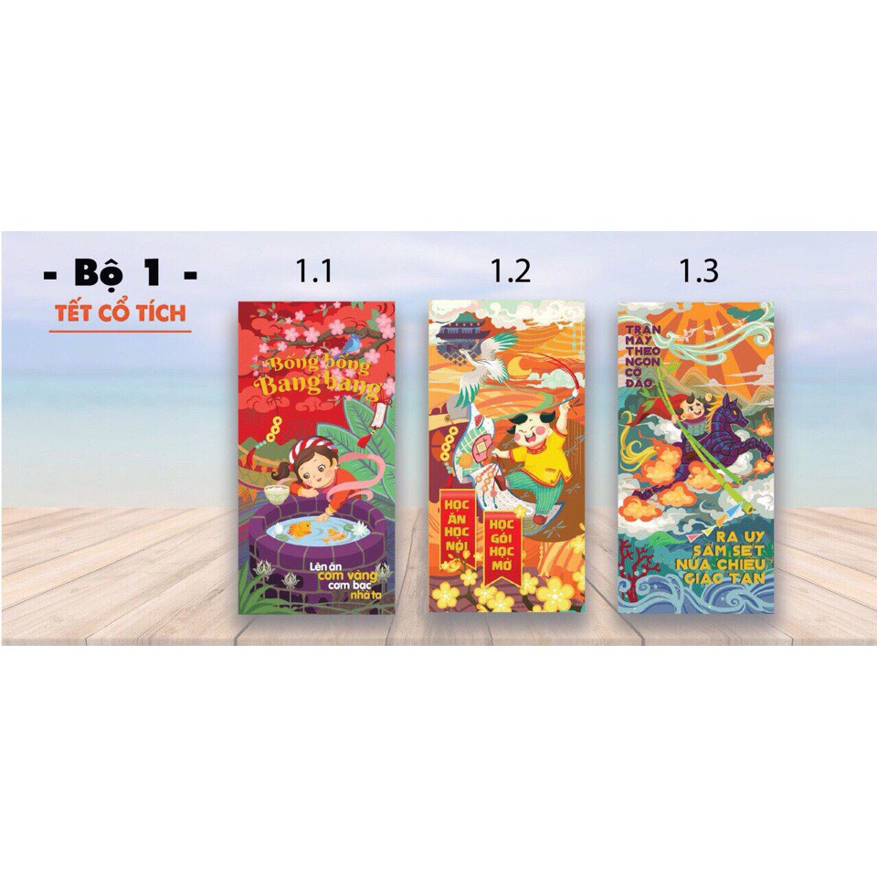 Combo 100 Bao Lì Xì Nhiều Chủ Đề Tết - Xuân 2024 - TẶNG KÈM TÚI BÓNG