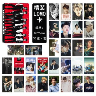 Hộp 30 ảnh lomo card nhóm nhạc ikon