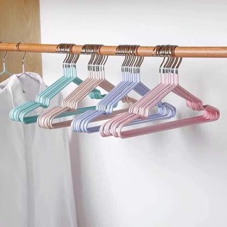 Combo 10 Móc treo quần áo inox bọc nhựa kích thước 38-42cm