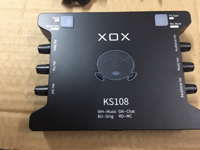 [Mã ELMS05 giảm 5% đơn 300k]SOUND CARD XOX KS108 PHIÊN BẢN ĐẶC BIỆT