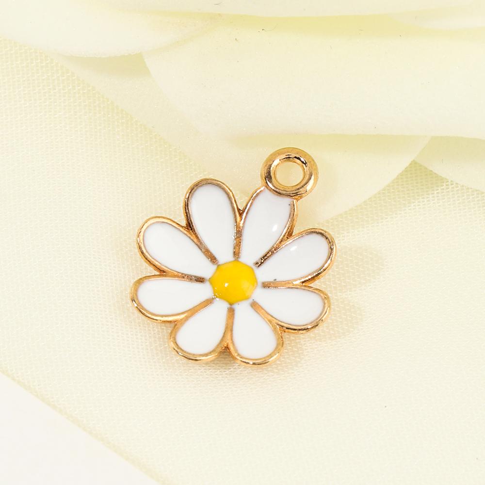 SUSANS Hạt Charm Hình Hoa Cúc Dùng Làm Trang Sức