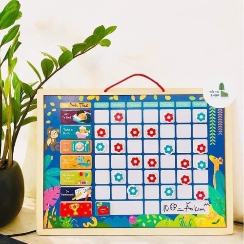 Bảng khen thưởng nam châm , bảng bé ngoan giúp bé rèn luyện tính kỉ luật, tạo thói quen mới