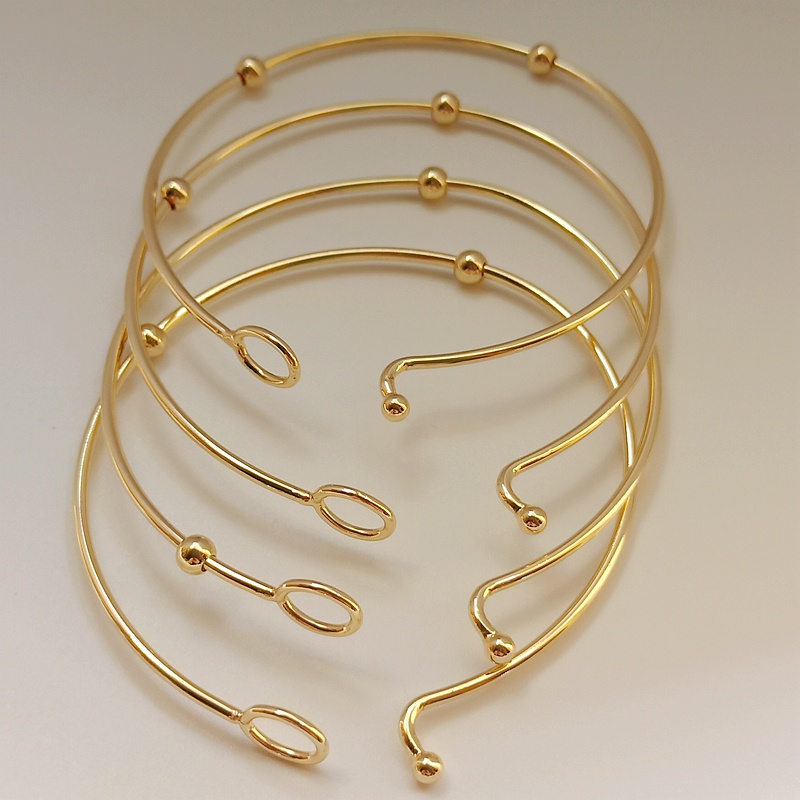 Vòng Đeo Tay Bằng Đồng 14K Thời Trang Cao Cấp 55mm