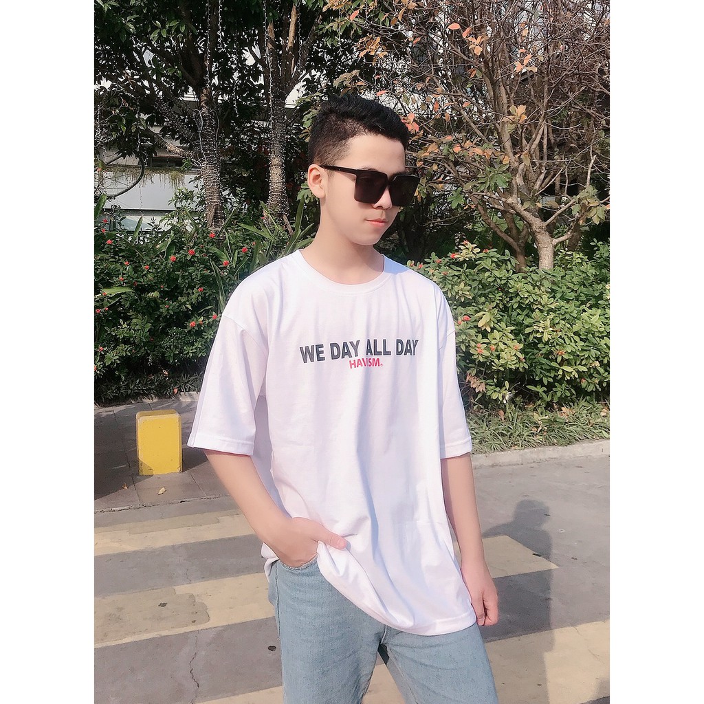 Áo thun tay lỡ form rộng Oversize, áo phông Unisex form 85kg | BigBuy360 - bigbuy360.vn