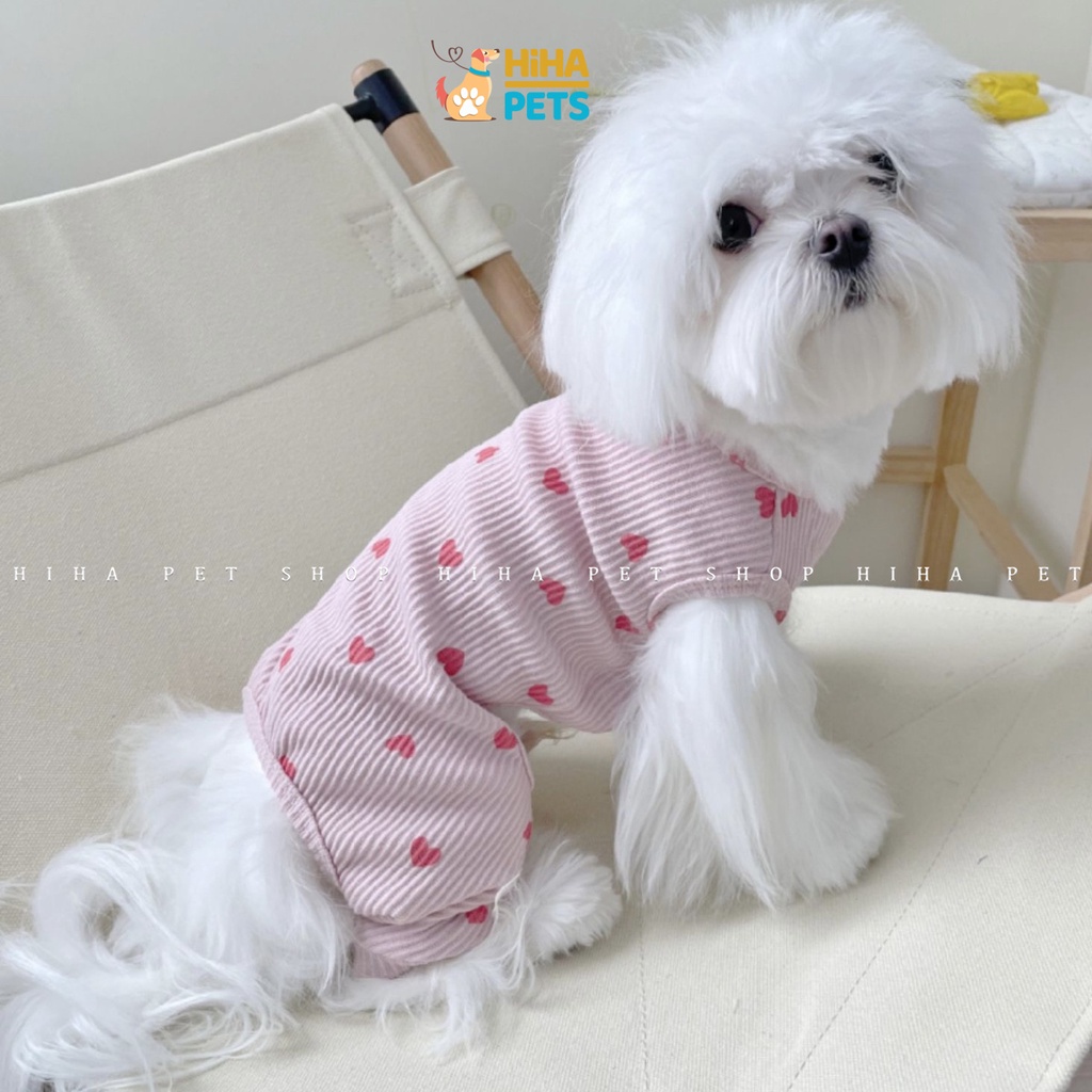 Quần Áo Cho Chó Mèo 4 Chân Mặc Ấm Chất Liệu Thun Cotton Quần Áo Thú Cưng Jump Hình Dễ Thương Hihapet.