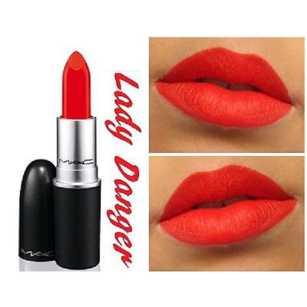 Son MAC Lady Danger 607 Màu Đỏ Cam – Matte