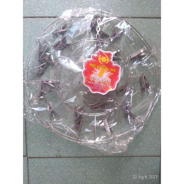 Móc tròn inox phơi đồ cho bé