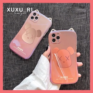 Ốp Điện Thoại Hình Mèo Kaws gấu bạo lực gradient