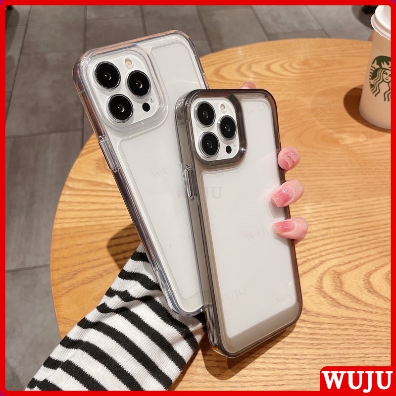 WUJU Ốp Điện Thoại Trong Suốt Chống Sốc Tương thích với Cho iPhone 11 12 13 Pro Max XS Max XR X 7 8 Plus SE 2020 2022