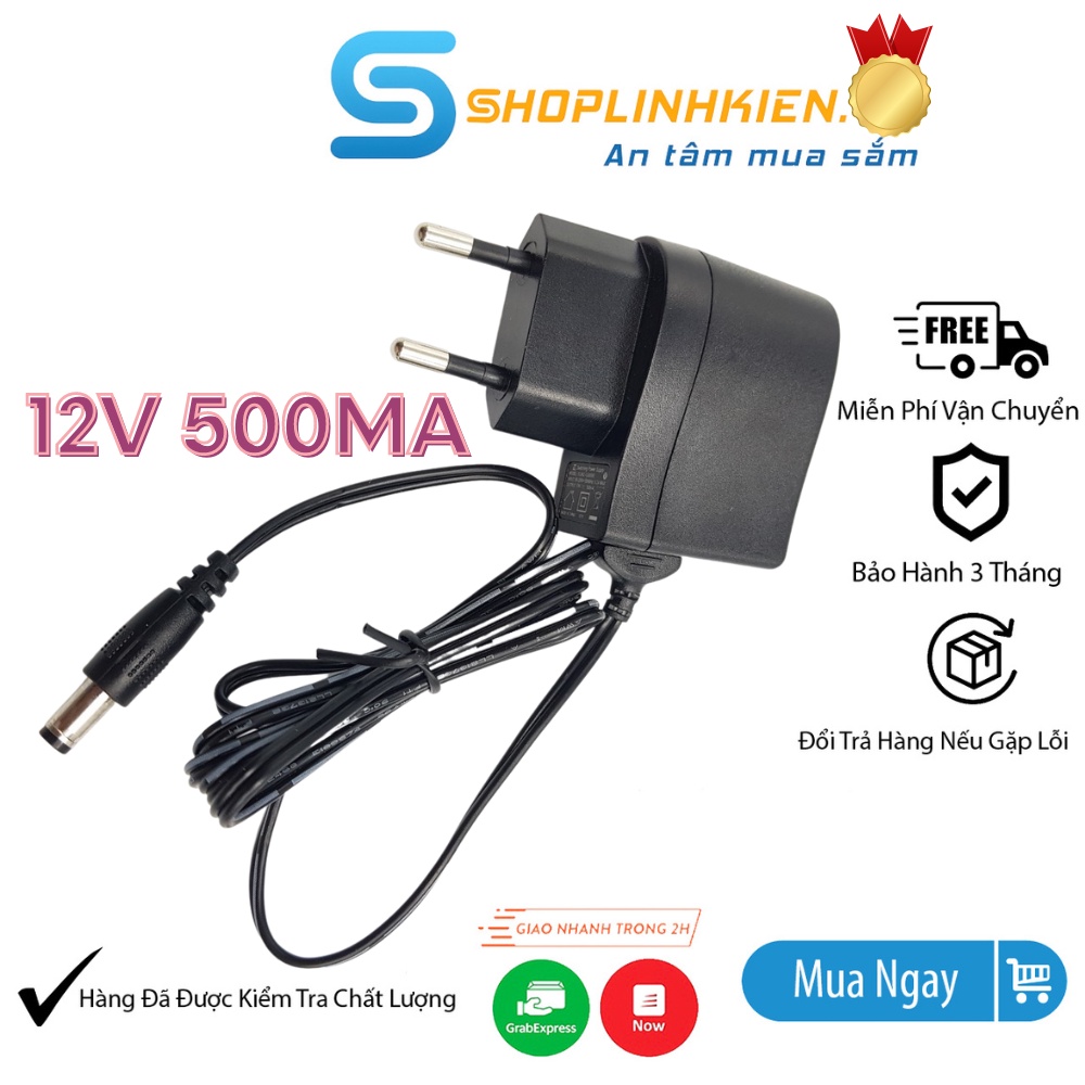 Bộ đổi nguồn 220V ra 12V 500mA cục sạc 12V500mA cho quạt tản nhiệt thiết - ShopThongMinh5.0