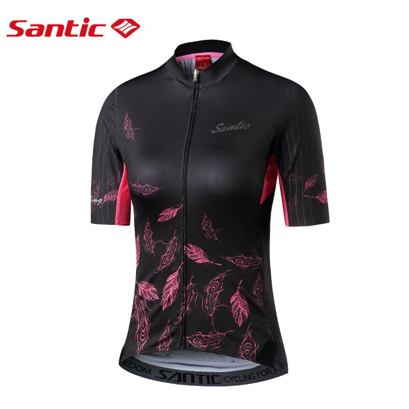 Áo Thun Santic Tay Ngắn Cho Nữ, Áo Chạy Xe Đạp Leo Núi Áo Thể Thao Đua Xe Đạp Địa Hình Mùa Hè Ngắn L8C02134 Mới
