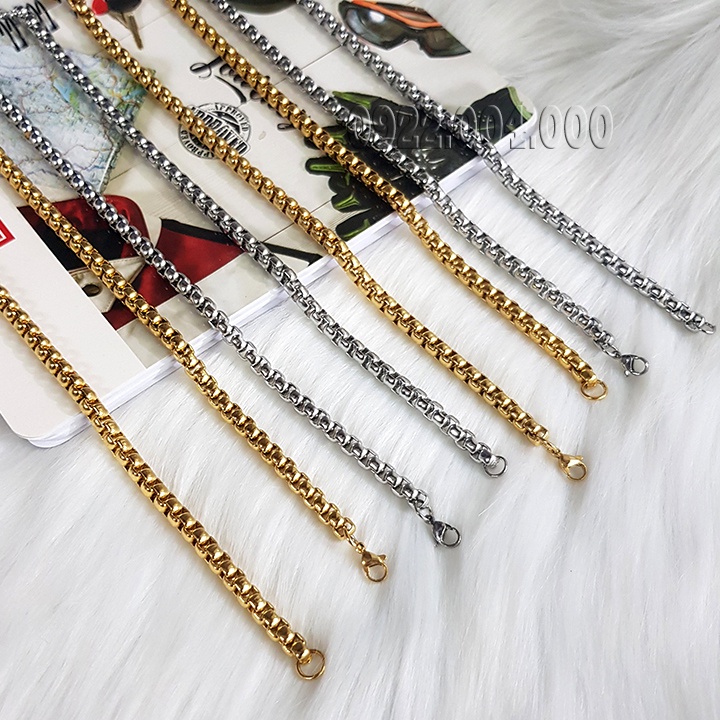 Dây chuyền nam 6mm kiểu đơn giản nam tính