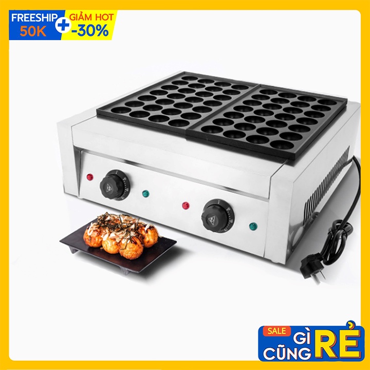 Máy nướng bánh tạch tuộc takoyaki nhật bản khuôn đôi sử dụng điện