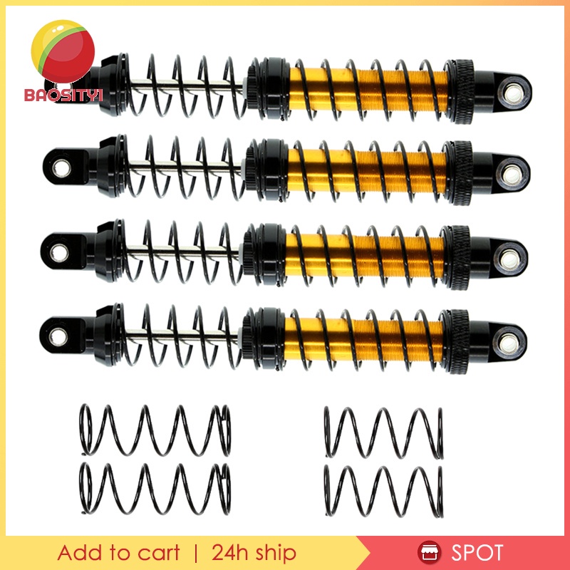 Set 4 Phuộc Giảm Xóc Bằng Kim Loại Cho Xe Điều Khiển Từ Xa Trx4 Scx10 90046 1 / 10