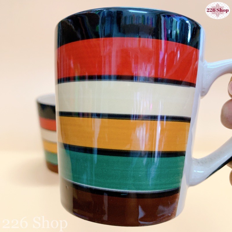 Ly sứ màu sắc cầu vồng[hàng siêu thị có tem]. Hai size:300ml và 550ml | BigBuy360 - bigbuy360.vn