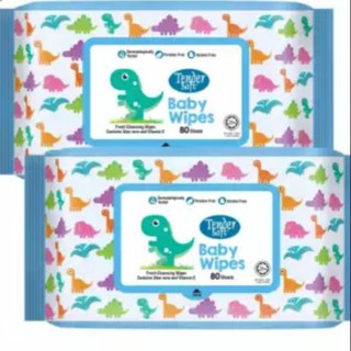 Giấy ướt Tender soft xanh 80 to