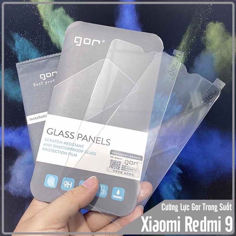 [Mã ELMS10 giảm 6% đơn 50K] Bộ 2 kính cường lực Gor cho Xiaomi Redmi 9A/ Redmi 9C/ Redmi 9 chống bám