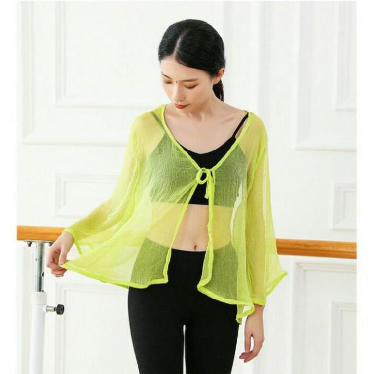 Áo voan ngắn tay lỡ múa cổ trang Trung Quốc A77 Uyển Nhi | BigBuy360 - bigbuy360.vn