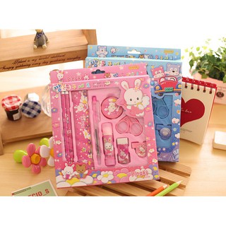 Bộ đồ dùng dụng cụ học tập cute dễ thương cho bé trai gái cấp 1 cấp 2 9 món tốt nhất giá rẻ nhất