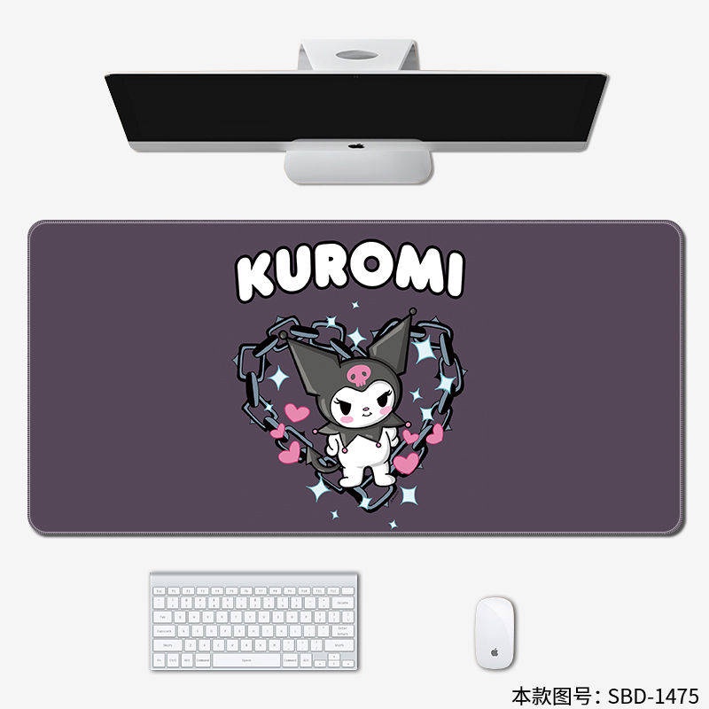 Miếng Lót Chuột Bàn Phím Họa Tiết Hoạt Hình Kuromi Cho Nam Và Nữ