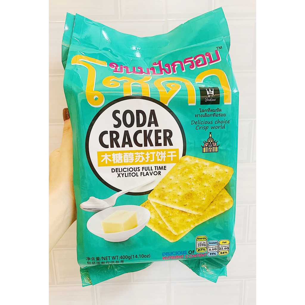 BÁNH QUY LẠT ĂN KIÊNG SODA CRACKER 400G
