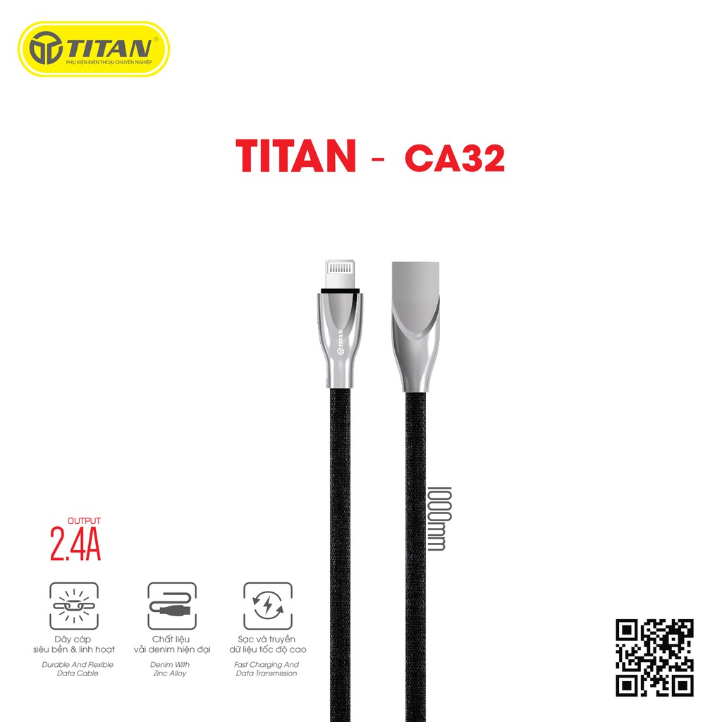 Cáp Lightning TITAN CA32