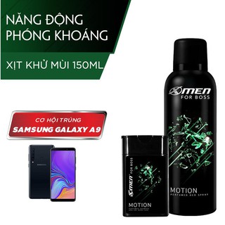 Xịt khử mùi toàn thân Xmen for boss 150ml tặng dầu gội 85g