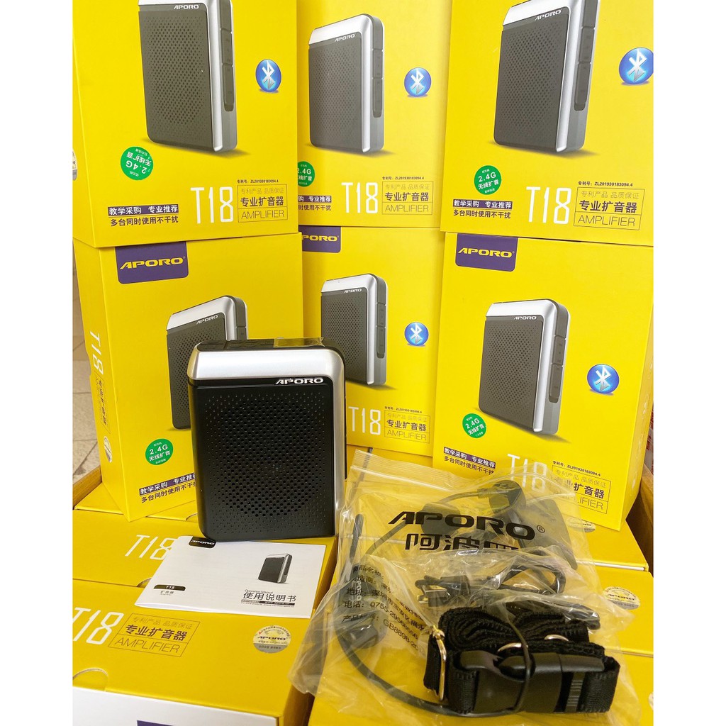 Máy trợ giảng không dây Aporo T18 2.4G Bluetooth 5.0