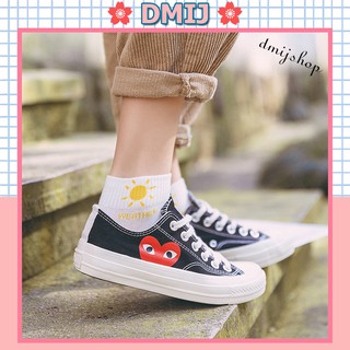 Set 5 đôi tất nữ cổ thấp nhiều màu vớ nữ cổ thấp chữ weather t24