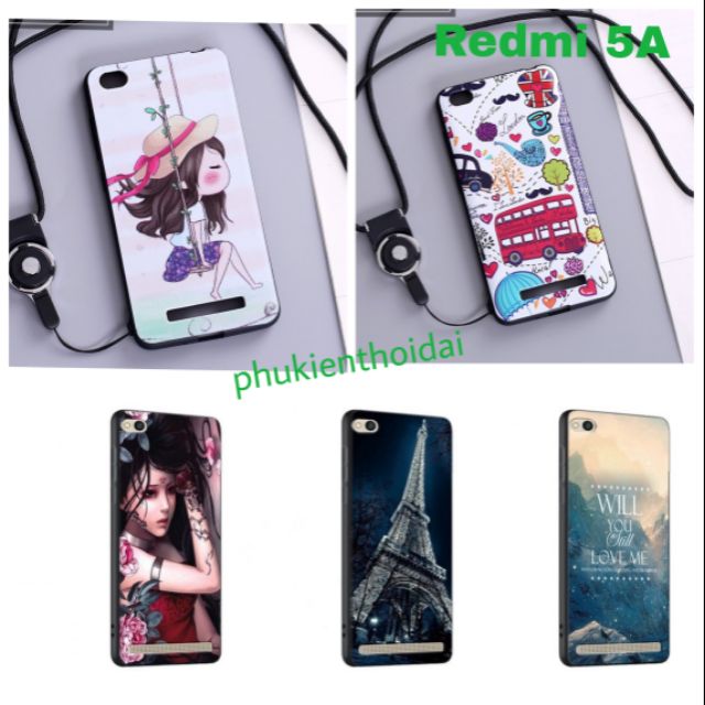 Xiaomi Redmi 5A ốp lưng dẻo TPU in 3D cao cấp