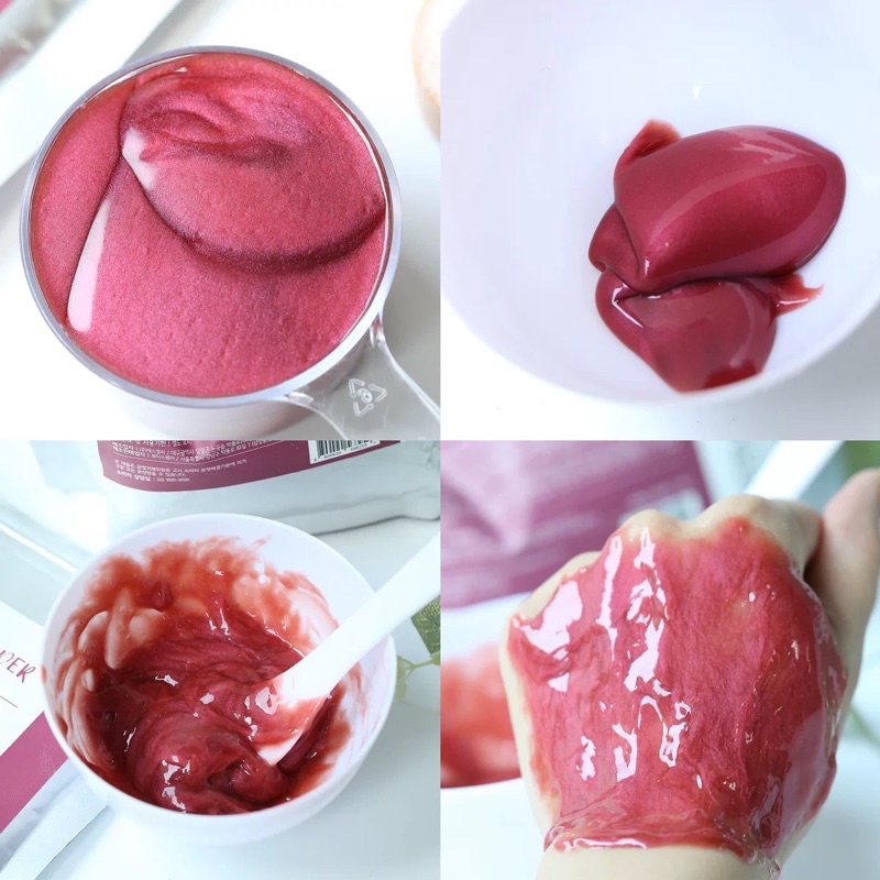 Bột mặt nạ dẻo Colagen DNA Cá Hồi - trắng da, mờ thâm, ngừa mụn, da căng bóng, mịn màng | Bột Natural