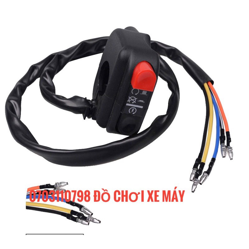 Bộ cùm công tắc domino trái phải có passing