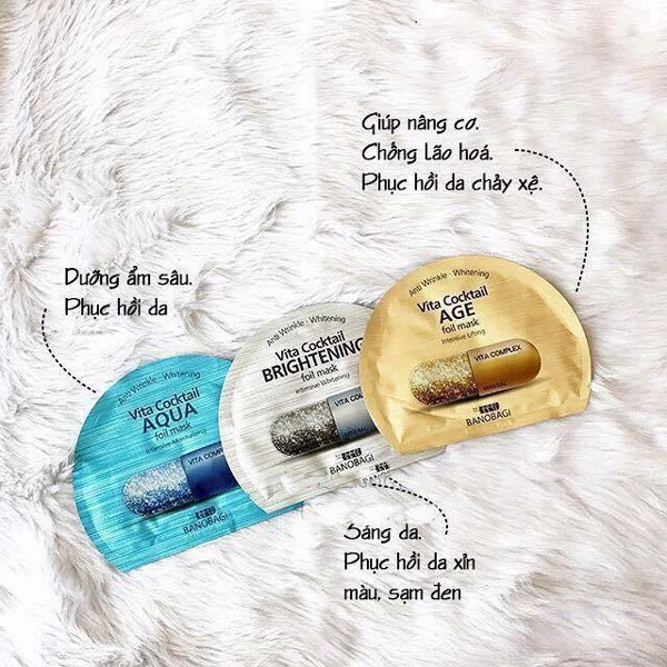 Mặt nạ dưỡng da BNBG Vita Cocktail Foil Mask 30ml - NPP Mr Dũng - lesidung