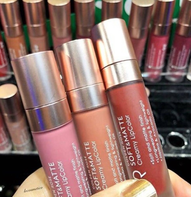 Son kem lì Golden rose soft & matte creamy lipcolor