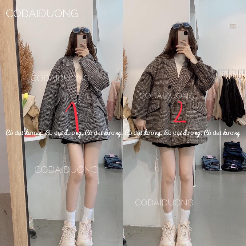 áo dạ kẻ tiêu túi nắp | BigBuy360 - bigbuy360.vn