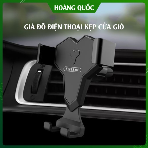 Giá Đỡ Điện Thoại Kẹp Cửa Gió Điều Hoà Ô Tô, Kiểu Dáng Sang Trọng, Chất Liệu Cao Cấp