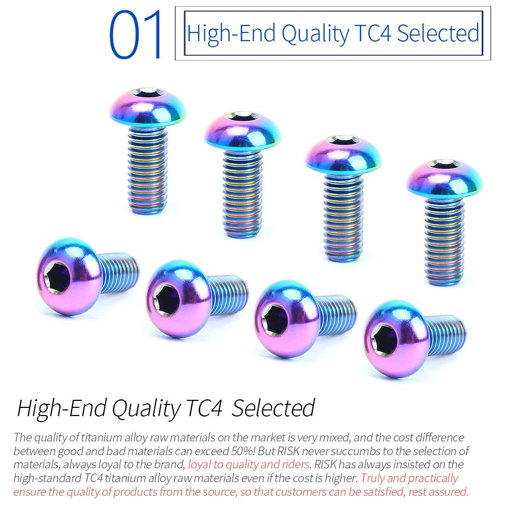 Bộ 2 Ốc Vít Cố Định Bình Bơm Hơi Xe Đạp Leo Núi Bằng Hợp Kim Titan Kích Thước 5X12Mm