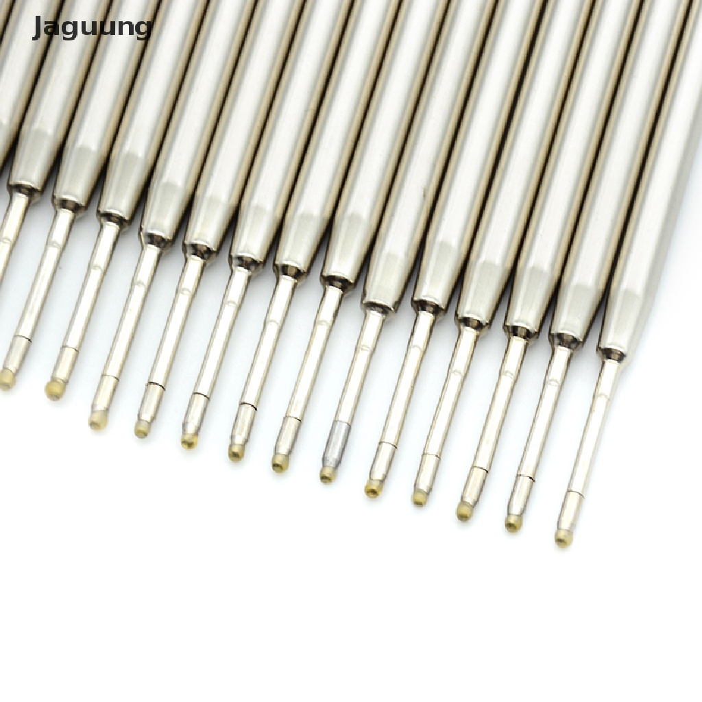 10 ruột bút bi 1.0mm màu xanh dương/đen tiêu chuẩn jagung