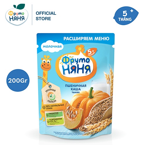 Combo 4 gói Bột ăn dặm mix vị Fruto Nyanya 200g/gói