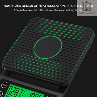 Accurate Electric Kitchen Scale,Coffee Scale with Timer High-precision Kitchen Scale Mini Electronic Platform Scale Food Weighing Scale