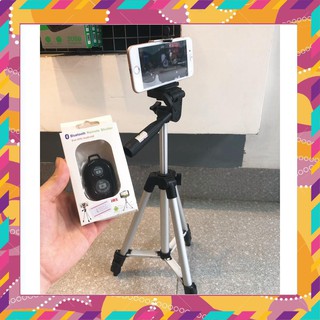 COMBO CHÂN MÁY CHỤP HÌNH TRIPOD + NÚT REMOTE KẾT NỐI BLUETOOTH