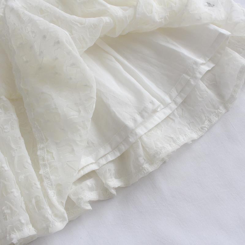 Đầm Công Chúa Vải Chiffon Tay Phồng Dễ Thương Thời Trang Mùa Hè Mới Cho Bé Gái