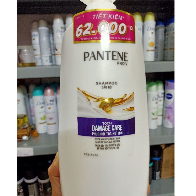 Dầu gội Pantene chai 900ML- phục hồi tóc hư tổn