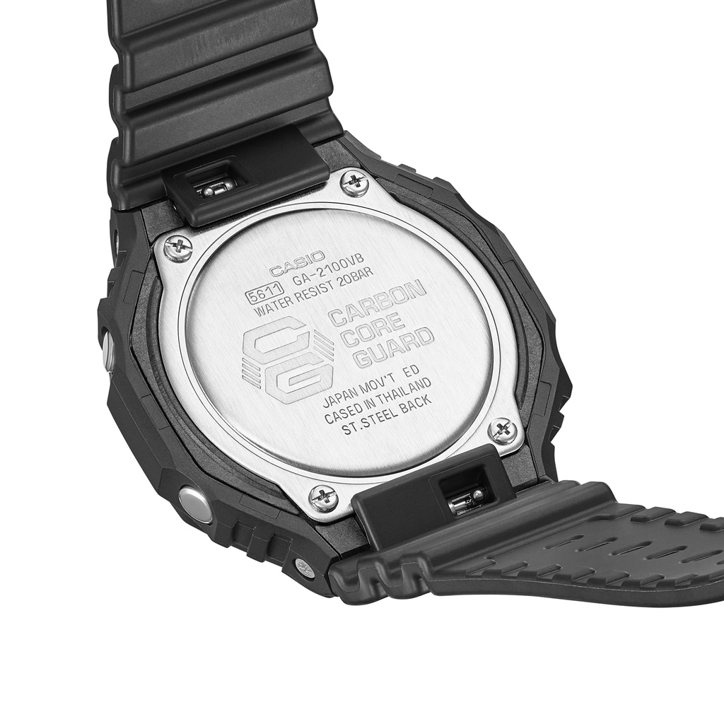 Đồng hồ nam Casio G-Shock GA-2100 / GA-2100VB-1A chống va đập, chống nước 200m, hàng chính hãng