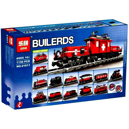 Lắp Ráp Xếp Hình 21011 mảnh Mô Hình Đoàn Tàu Đỏ Mùa Đông 1115 Mảnh