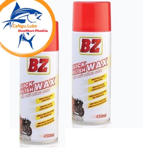 [FREE SHIP]Chai Xịt Làm Bóng Dàn Áo BZ 450ml, chai dưỡng sơn bóng BZ giúp đánh bóng dàn áo xe