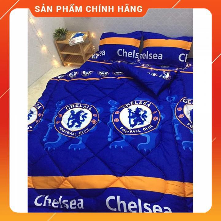 Bộ Chăn Ga Gối cotton 5 món  các đội bóng đá Manchester MSP14373