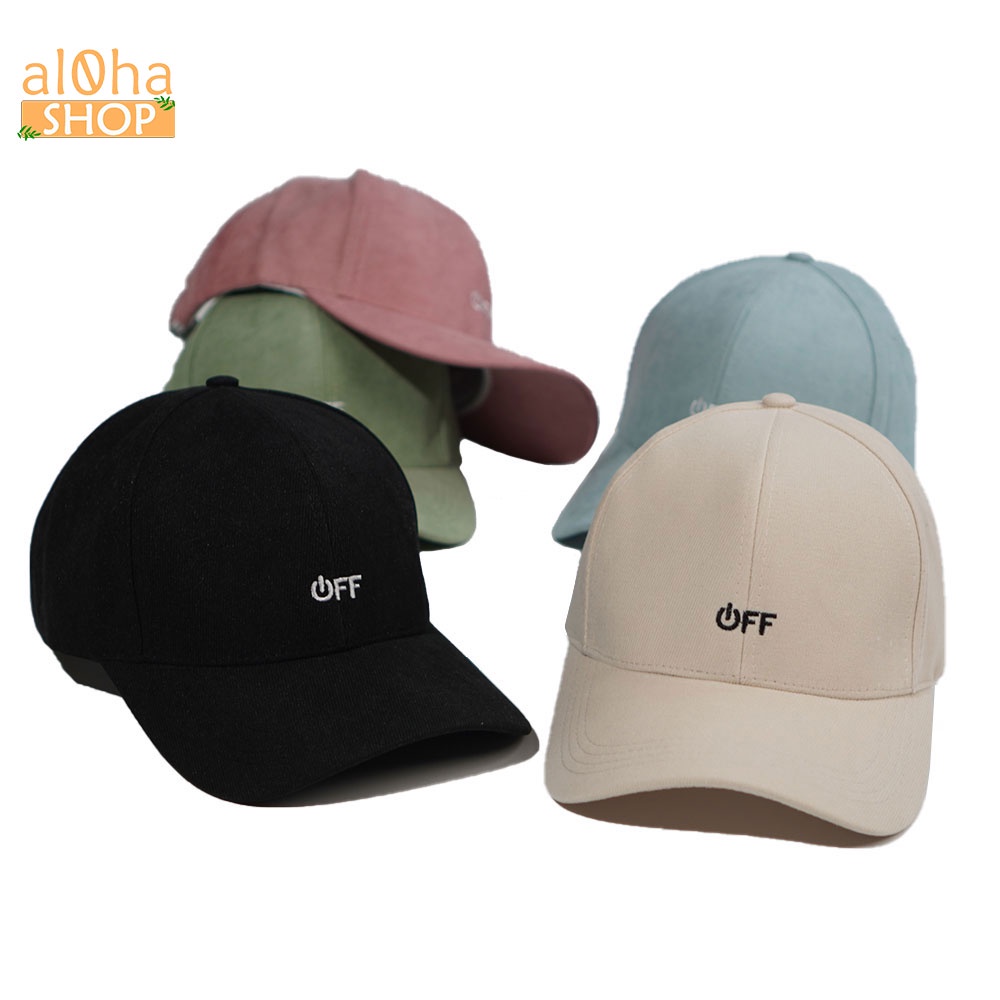Mũ lưỡi trai - nón Ulzzang thêu chữ OFF unisex nam nữ chống nắng - al0ha Shop